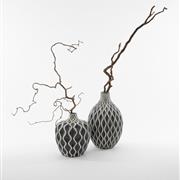 Grey &amp; White Vase Set (2-piece)